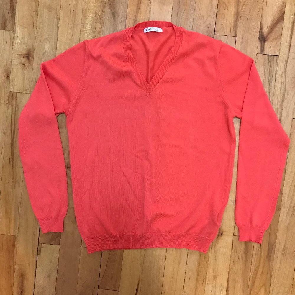 NEVER WORN Italian Coral sweater